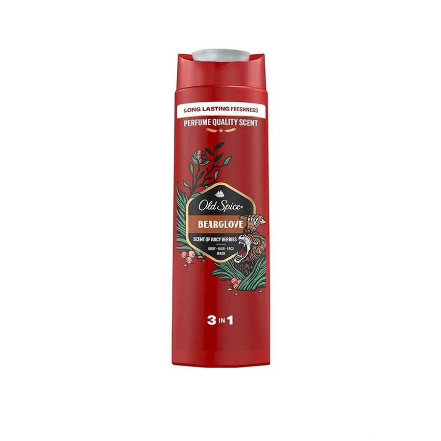 Old Spice أولد سبايس بيرغلوف جل استحمام 3 في 1 400 مل - عطر فاكهي، نوتات حمضية - الحمضيات - مشاهدة 1