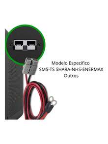 Kit Cabo Conector Anderson Nobreak Power Plug Bateria Estacionária Autonomia Externa 12v  Top - Visão 4