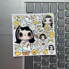 Cute Little Jade Yuy Cartoon Creative Stickers, Ins Style Japanese Retro Stickers, DIY Decoration Essential For Phone, Tablet, Planner, Camera, Laptop, Student Planner Material, Gift For Best Friend - Multicolor - View 5