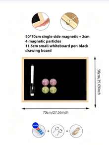 Small Blackboard For Shops, Commercial Magnetic Wall-Mounted Handwritten Advertising Board, Children's Home Teaching Chalk Double-Sided Writing Board - 1PC - View 6