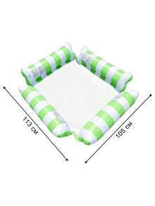Oversized Inflatable Water Hammock, Striped 4-Tube Pool Float With Breathable Mesh Center, Portable Lounger For Adults, Pool, Beach & Summer Vacation - Water Sofa - View 10