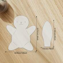 2pcs Long-Eared Bunny Sewing Stencils DIY Rabbit Pattern Quilting Templates Reusable Transparent PET Templates Ideal For Quilting DIY Patchwork Pattern Drafting And Crafts Durable Fabric Crafting Guide Easter Holiday Craft Enthusiast Cutting Tools & - Classic - View 3