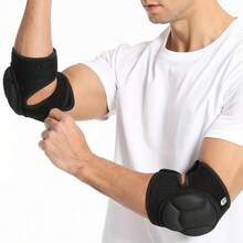 Black Elbow Guard Single Sports Elbow Guard Skiing Adult Tactical Crawling Training Thickened Roller Skating Anti-Collision Slider Elbow Guard - A Black One - View 7