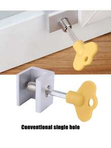 2pcs Heavy Duty Aluminum Alloy Sliding Window Limiters, Adjustable Sliding Door Window Anti-Theft Lock Wedges, No-Drill Sliding Door Lock Child Safety Window Lock High-Rise Anti-Fall Limiters Anti-Theft Safety Lock Buckles, Anti-Pinch, Anti-Theft, Anti-Fall Functions, Suitable For Home Security - Multiple Styles - View 7