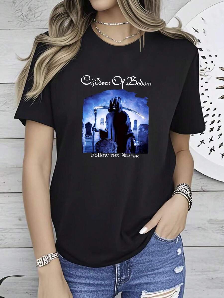 Women T-Shirts - 黑色 - 查看 1
