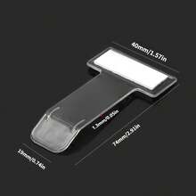 Universal Car Parking Ticket Holder - Car Quick Release Card Bill Holder Installation Storage Organizer - Car Window Sticker Clip - Made Of Plastic - A - View 4