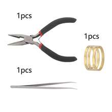360pcs/363pcs/3pcs DIY Jewelry Findings Connector Set With 7-Compartment Box (Lobster Clasps, Jump Rings, Crimp Beads, Positioning Beads), 3 Tools (Pliers, Tweezers, Ring Holder), Suitable For Beaded Jewelry Making, Bracelets, Necklaces, Anklets, Open Jump Rings, Bead Connectors, Bag Charms, Jewelry Accessories, Handmade Craft Materials - Lobster Clasp & Button & Positioning Bead & Jump Ring - View 15