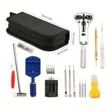 1pc Professional Watch Repair Tool Set, All-In-One Watch Battery Replacement And Band Link Remover Kit, Includes Watch Case Opener, Screwdriver, Tweezers And Portable Storage Bag, Suitable For Watch Maintenance Beginners - 147-piece Watch Repair Tool Kit - View 7