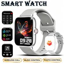 QAGSFLC Smart Watch, 1.83-Inch High-Definition Touch Screen, Soft Silicone Strap, Call/Message Notifications, Pedometer, Calorie, Fitness Tracking, Multiple Sports Modes, Multi-Function Smart Watch, Unisex, Compatible With IPhone And Android Phones, Perfect For Gym Daily Use And Christmas Birthday Gifts - View 13