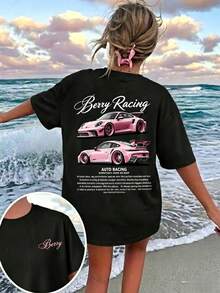 Women'S T-Shirt, Car Print, All-Season Wear - style1 - 查看 1