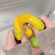 Mango Squeeze Toy Color-Changing Slow Rebound Stress Relief Toy Creative High-Tech Venting Ball Anti-Stress Gadget - 彩色 - 查看 7