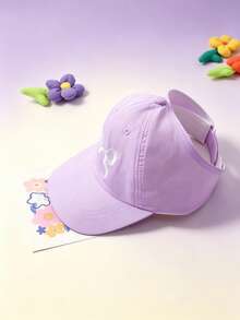 1pc Personalized Custom Spring/Summer Hollow Top Baseball Cap With Heart Bow, Duck Bill Cap, Tie-Up High Ponytail Hat, Fashionable Multi-Functional Thin Breathable Hat For Girls, Suitable For Daily Wear, Travel, Outdoor Sports, Beach And Hiking, Customizable Embroidered Name/Letter - Multicolor - View 9
