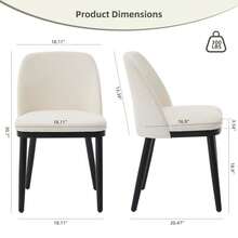Dining Chairs - Beige - View 2