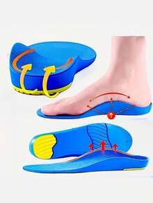 [Arch Support Insoles]These Insoles Provide Arch Support, Are Unisex, And Feature Massage And Shock Absorption Functions, Making Them Perfect For Running And Work Boots - Multicolor - View 2
