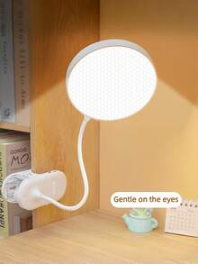 1 pieza Lámpara de escritorio LED, luz de lectura con clip de control táctil, 3 temperaturas de color, recargable por USB, luz suave de protección ocular, lámpara de escritorio, iluminación de mesita de noche, lámpara táctil, iluminación, brillo ajustable - Multicolor - Ver 3