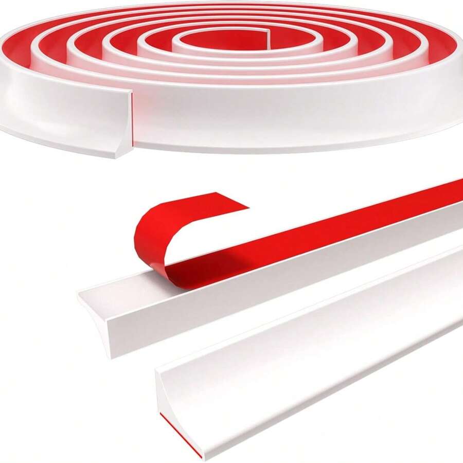 3M PVC Flexible Wall Corner Trim Self Adhesive Quadrant Beading Strip - C - View 1