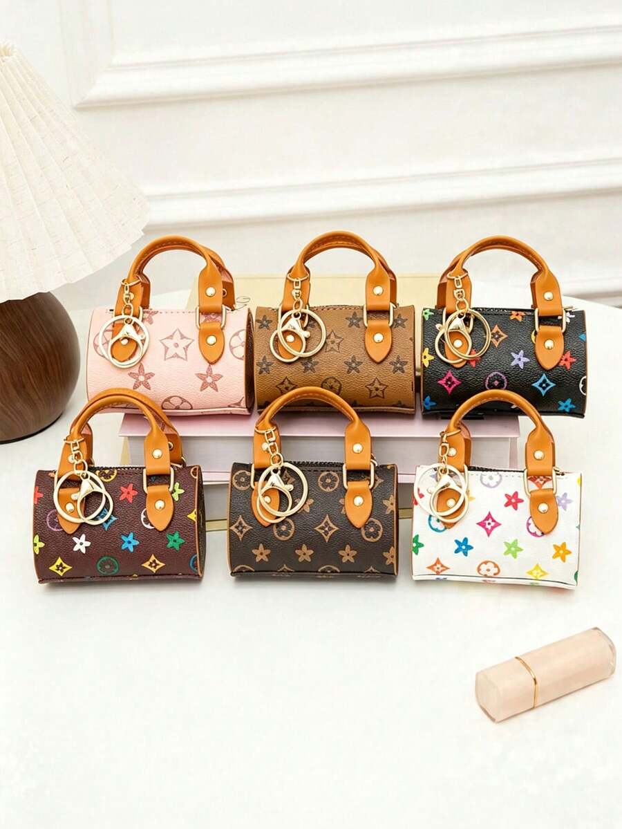 Mini Multi-Function Girls Handbag, Mini Coin Purse, Storage Bag, Card Holder, Essential Fashion Accessory For Cruise And Travel, Gift For Teenagers, Portable Lipstick And Earphone Storage Bag