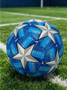 1pc Size 5 Standard Football, Indoor/Outdoor Universal, Match/Training Ball, Gift Inflatable PU Leather Multi-Color Team Sports Soccer Ball (Soccer Ball Shipped Deflated) - Multicolor - View 3
