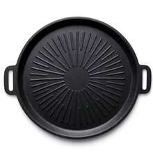Sartén de parrilla de hierro fundido para exteriores, perfecta para camping familiar y parrillas en el patio. Antiadherente, duradera, sartén grande. Ideal para fiestas y cocina todo en uno de carnes y verduras. - Ver 10