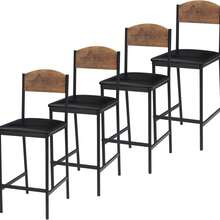 Brown-4-pack Bar Chairs