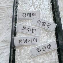 Bros Lencana Nama Anggota TXT, Pin Akrilik Teks Latar Belakang Putih Minimalis, Aksesori Ransel Pendukung Penggemar K-Pop, Hadiah Kecil Liburan untuk Sahabat Pelajar - MultiWarna - View 1