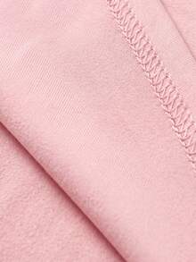 Camiseta Rosa de Manga Curta com Gola Redonda, Estampa de Palmeira e Viagem de Carro na Frente e nas Costas, Plus Size Feminina, Elasticidade Média, Solta, Casual para Verão, Praia e Férias - Rosa chiclete - Visão 10