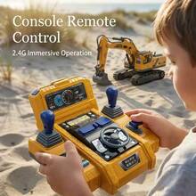 Remote Control Excavator Toy With Lights And Sound Effects, Suitable For Construction Use, 15/11/9/6 Channel Remote Control Engineering Vehicle, Suitable For Children And Adults, Children's Gift, Birthday Gift, Christmas Gift - Multicolor - View 8