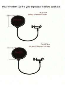 Professional Microphone Windscreen With Dual-Layer Sound Filter, Suitable For Karaoke, Live Streaming And Podcast Recording, XLR Interface - Multicolor - View 9