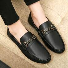 Men's New Casual Loafers, Soft Comfortable Sports Shoes, Outdoor Shoes, Old Money Style Fashion, Autumn - Black - View 2
