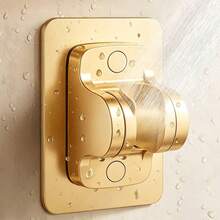 Tatukiko Gold No-Drill Shower Head Holder, Adjustable Universal Bathroom Fixed Bracket G1/2 - Gold - View 5