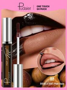 Pudaier Peel-Off Lip Gloss, Long-Lasting Waterproof And Sweat-Resistant, Exfoliating Elastic Formula, Volumizing And Plumping, Suitable For Date Night, Daily Commute, Gothic Style And Halloween Party Looks - #02 - View 9