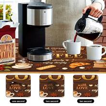 1pc Dish Drying Mat, Coffee Machine Mat, Coffee Theme Dish Drying Mat With Wooden Texture, Absorbent Mat, Kitchen Countertop Protection Non-Slip Mat, Creative Absorbent Draining Mat, Multi-Purpose Desktop Absorbent Drying Mat, Room Desktop Protection Mat, Holiday Gift, Kitchen Decor - XYLSD705 - View 10