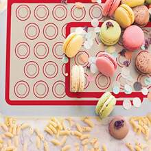 5pcs/Set Alas Panggang Silikon Berbagai Ukuran, Tahan Panas Anti Lengket Mudah Dilepas, Dengan Skala Bulat untuk Macaron, Alas Pengaduk Adonan Kue Kering dan Puff Pastry, Alat Panggang Rumah Tangga yang Dapat Digunakan Kembali dan Dicuci - MultiWarna - View 5