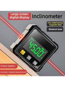 High Precision Laser Tape Measure Distance Meter, USB Rechargeable, Practical Measurement And Design Tool, Multi-Function Laser Tape Measure For Horizontal Measurement, 5M Handheld Electronic Ruler, Suitable For Indoor Decoration And Construction - A - View 11