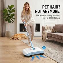 Hand Push Sweeper Broom And Dustpan Set, Manual Floor Vacuum Cleaner, All-In-One Labor-Saving Household Sweeping Tool For Home Kitchen Office Indoor Floor Cleaning - A - View 6