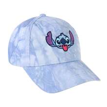 Cerdá Stitch Kappe mit gebogenem Schirm, offiziell lizenziertes Disney-Produkt | Verstellbare, leichte und bequeme Kinderkappe für Jungen und Mädchen, ideal für den Sommer und den täglichen Gebrauch - Blaue Zunge - Übersicht 2
