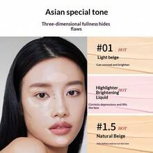 THE SAEM 3-Piece Concealer Set, Light Beige #01 + #1.5 + Illuminating Liquid, Includes Random Photo Card - Concealer 3-piece Set - View 3