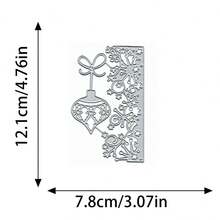 1pc Christmas Snowflake Metal Cutting Stencil, Suitable For Handmade Crafts, Scrapbooking Embossing Template, Stencil Mold, Applicable For Greeting Card Making And DIY Handicrafts - Christmas - View 8