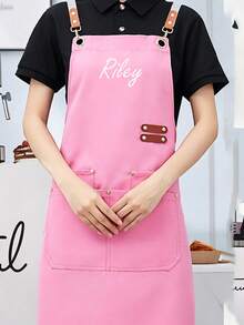 Customizable Chef Apron With Pockets And Adjustable Straps, Customizable Text, Logo, Name, And Graphics, Criss-Cross Design, Suitable For Restaurants, Food Service, And Cafes, Personalized Gift - Multicolor - View 39
