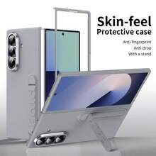 Funda para teléfono Galaxy ZFold3/Fold4/Fold5/Fold6/Fold7/Fold8/Fold8Ultra/W26 con diseño de marco de protección de lente, versátil y de moda, funda para teléfono con soporte, funda para teléfono de unicolor - Multicolor - Ver 45