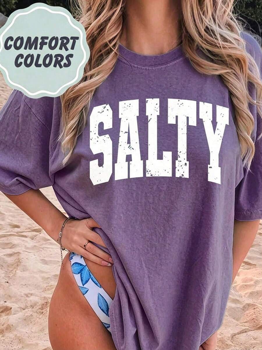Women T-Shirts - Purple - View 1
