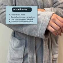 Bathrobe - marineblau - Übersicht 3