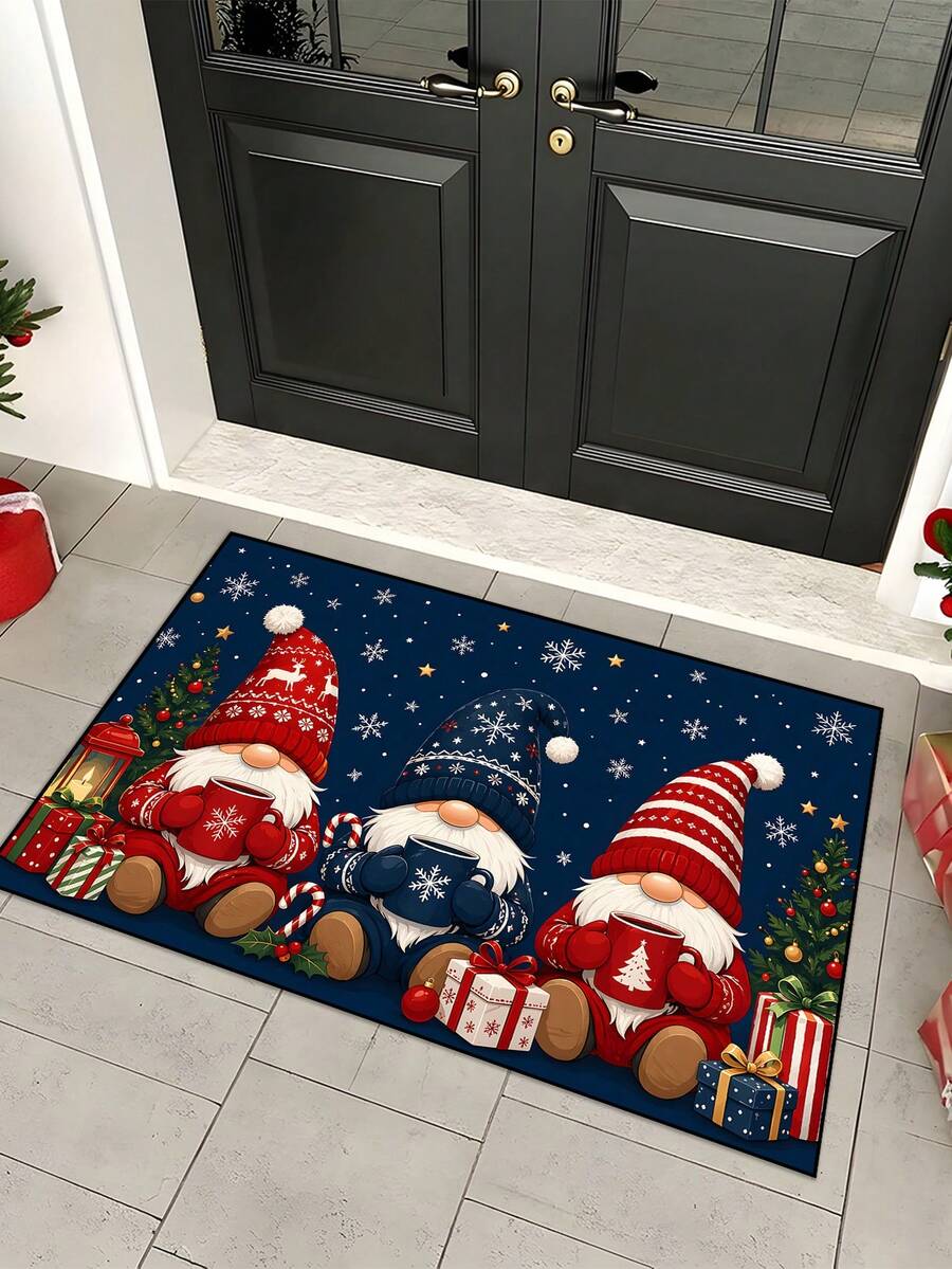 1/16pcs 15.75x23.62in 19.69x31.5in Christmas Themed Floor Mat, Nordic ...