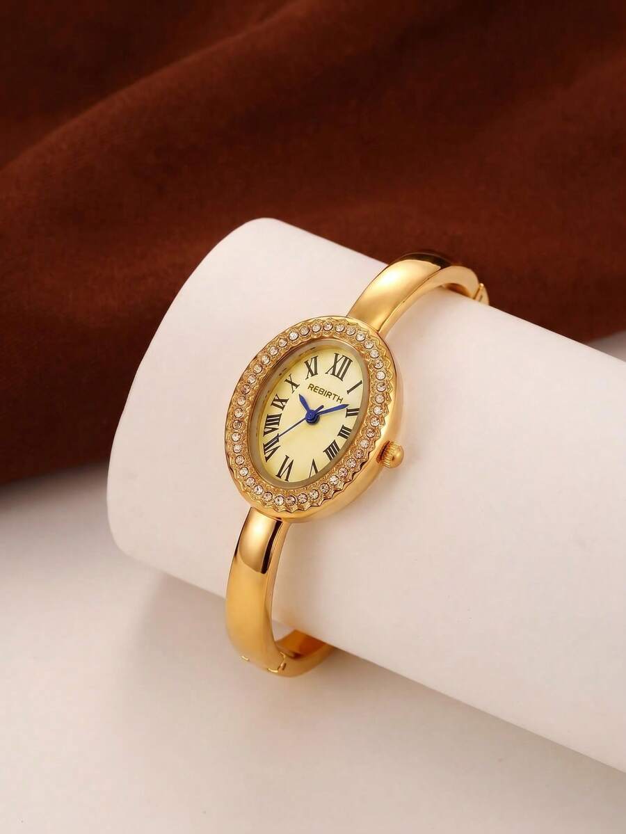 1pc Women's Minimalist Vintage Exquisite Small Versatile Bracelet Quartz Watch Suitable For Daily Wear