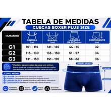 KIT com 10 Cuecas Boxer Plus Size em Microfibra Lisa Box Extra Grande Masculino Conforto e Qualidade - Multicolorido - Visão 7