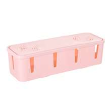 Grey Dustproof Power Cord Storage Box With Heat Dissipation Socket Box Home Office Cable Organizer - Multicolor - View 9