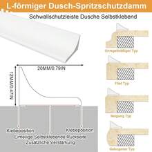 3M PVC Flexible Wall Corner Trim Self Adhesive Quadrant Beading Strip - C - View 9