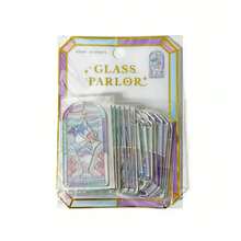 Stiker PVC Transparan Jendela Kaca Q-Lia, Bahan Kolase Scrapbooking 3D Foil Emas - MultiWarna - View 10