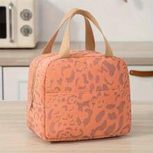New Fashion Large Capacity Lightweight Ink Pattern Insulated Bag, Reusable, Suitable For Work, School, Commute, Lunch Box, Outdoor Travel Cooler Bag, Picnic Bag, Lunch Bag, Dinner Bag, Non-Food Contact - Multicolor - View 9