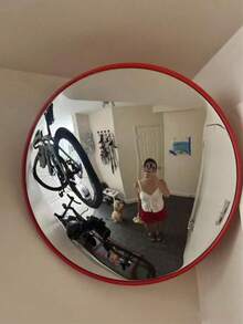 1pc Acrylic Convex Mirror, 360° Wide Angle High Definition Garage Blind Spot Safety Mirror - Waterproof & Anti-Fouling, Indoor/Outdoor Use, High Resolution Concave Design, Suitable For Home, Store, Parking Lot, Warehouse And Office - Square Installation Portable - Multicolor - View 2